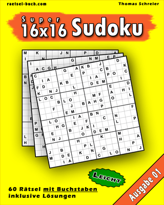 Cover 16x16 Buchstaben-Sudoku Leicht