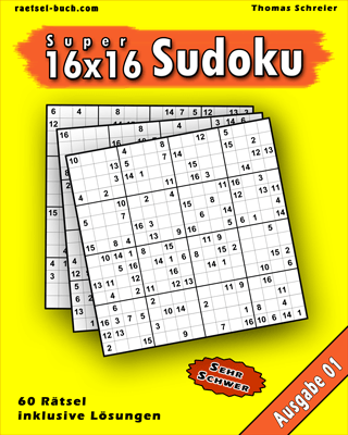 Cover 16x16 Sudoku Schwer