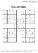 Samurai Sudoku online erzeugen