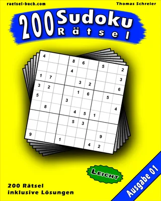 9×9 Sudoku leicht (Rätselbuch)