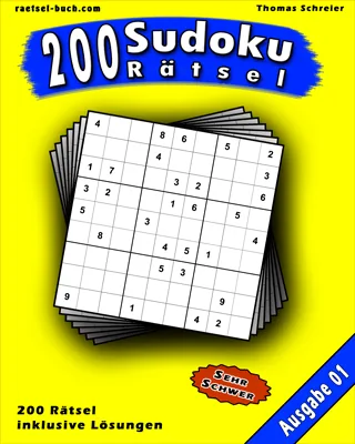 9×9 Sudoku schwer (Rätselbuch)