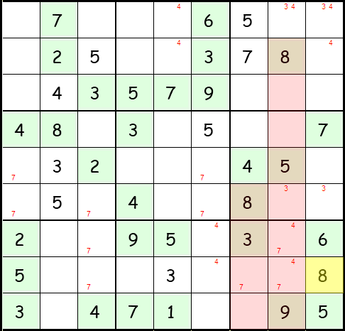 Sudoku Anleitung Schritt 18