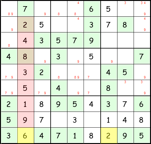 Sudoku Anleitung Schritt 29