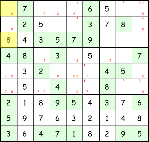 Sudoku Anleitung Schritt 32