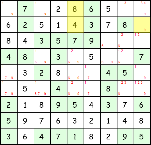 Sudoku Anleitung Schritt 37