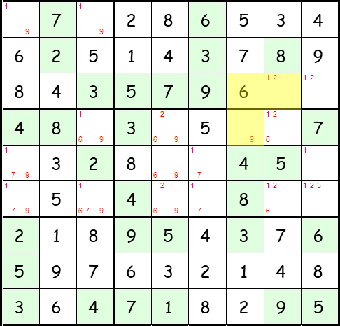 Sudoku Anleitung Schritt 40