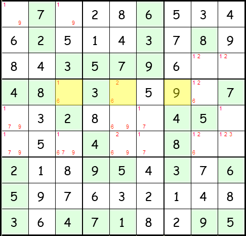 Sudoku Anleitung Schritt 41