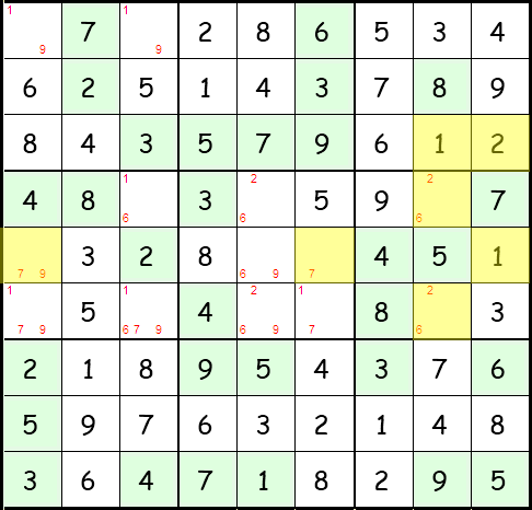 Sudoku Anleitung Schritt 43