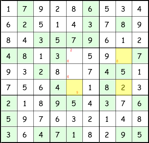 Sudoku Anleitung Schritt 47